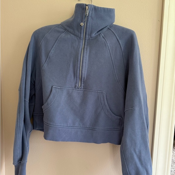 Blue Half-Zip Pullover - Picture 3 of 9